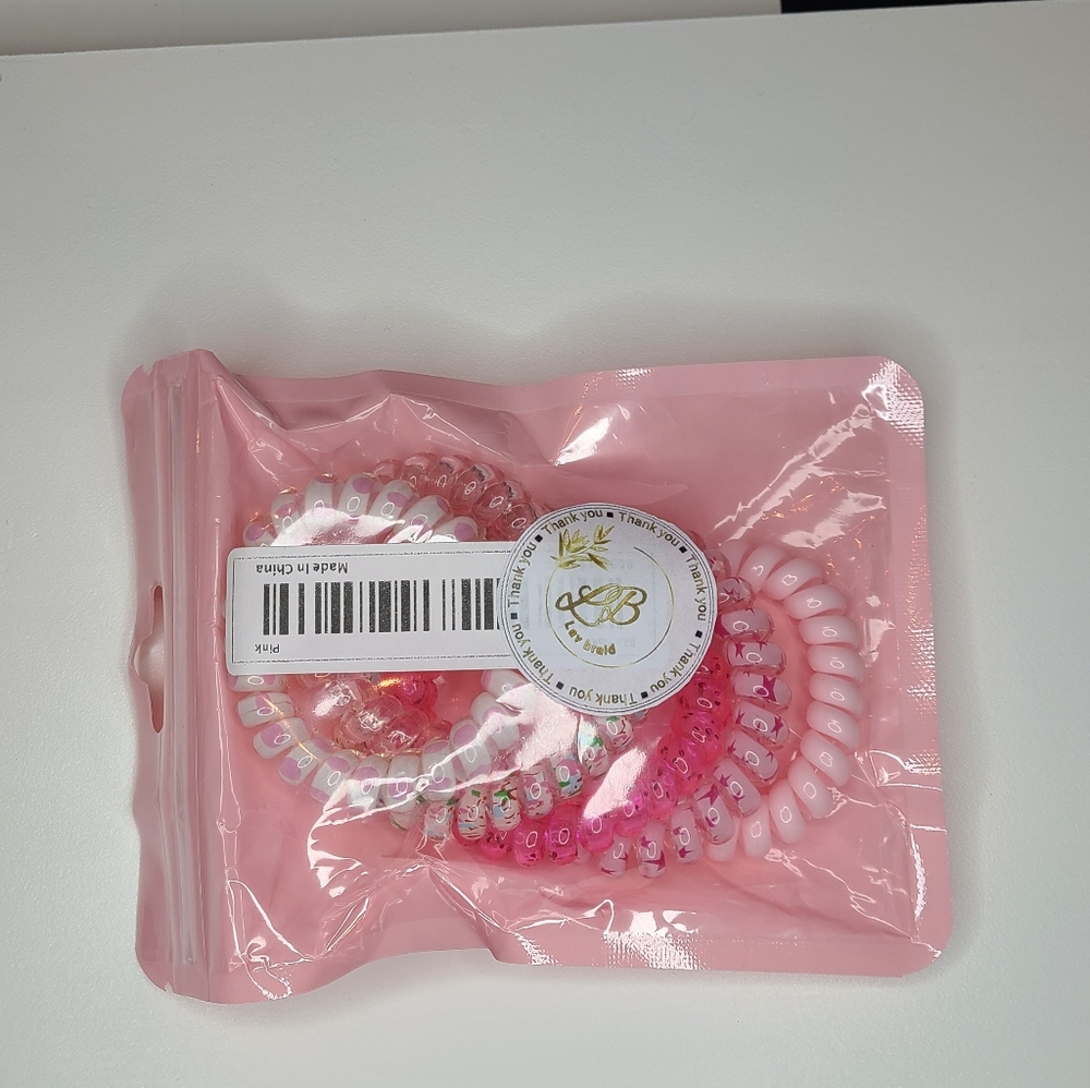 Elastic hair ties floral pattern ponytail holders for workout vacation&everyday - Picture 9 of 12